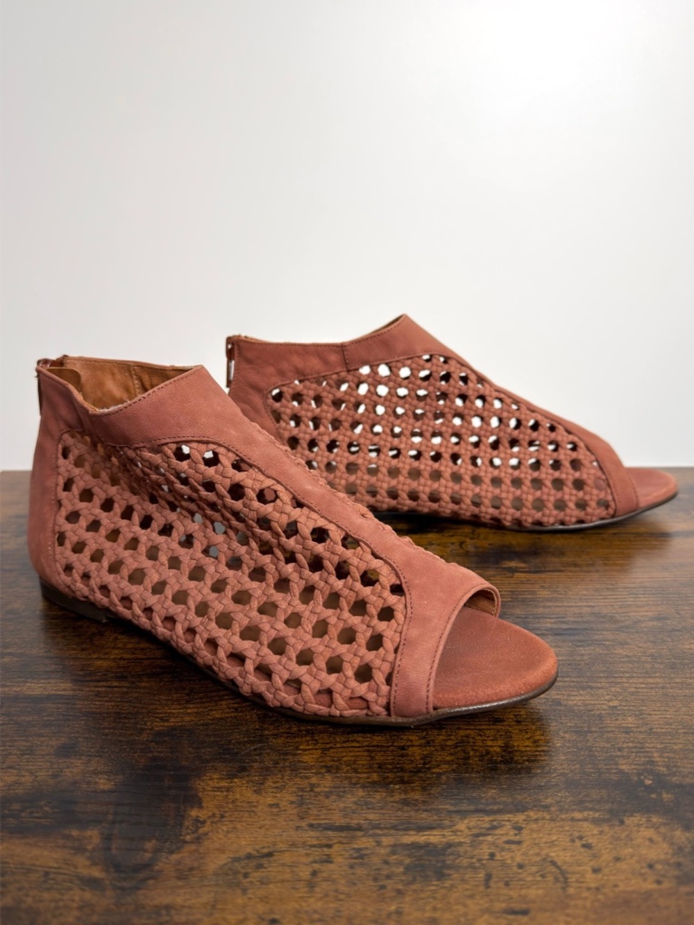Sundance Delphia Leather Woven Sandals